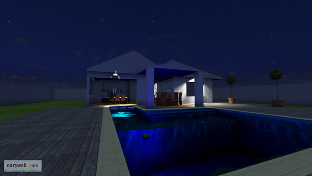 House with Pool, Final Render 3
